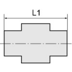 16.0962 T-Verteiler, G 1/4, SW 22, Messing
