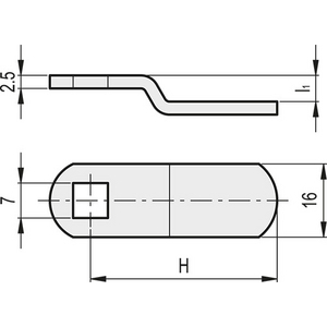 421053 - LEVETTA PER MANIGLIE PR-CH ACCIAIO O ACCIAIO INOX LPR-0-46