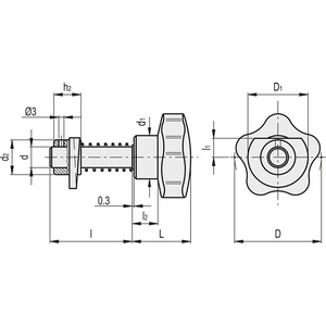 68332 - CHIUSURA A CAMMA CON VOLANTINO CAMMA IN ACCIAIO O ACCIAIO INOX VCK.50-46+G-S
