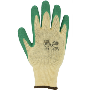 ASA-3570-10 ASATEX 3570 Strickhandschuh Latex gelb/grün Gr. 10