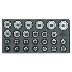 1500 ES-19 Satz Steckschlüsseleinsätze 1/2 Zoll 6-kant in 1/3 ES-Modul