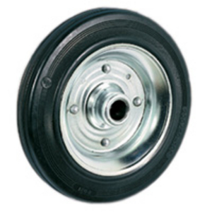 RUOTA 53 100X30 GOMMA NUCLEO DUE DISCHI LAMIERA 533122