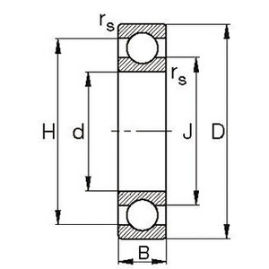 0554729740000-CUSCINETTI RIGIDI A SFERE 697-HLC