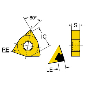 COROMANT ISO DRAAIWISSELPLAAT WNGA080408S02035A 7025