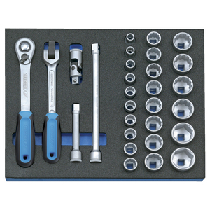 2005 CT2-D 19 Steckschlüssel-Sortiment 1/2 Zoll in 2/4 CT-Modul, 29-tlg