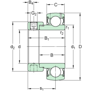 SKF ENERGY EFFICIENT BEARING E2.YET 204