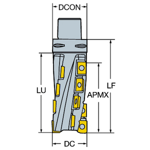 COROMANT T-MAX HOEKFREES LANG RA215-076C8-152L