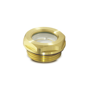 GN743.3-11-G3/8-B Ölschauglas aus Messing mit Naturglas