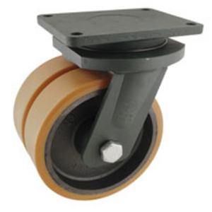 RUOTA 64 200X80 POLIURETANO TR NUCLEO GHISA SUPP. ROTANTE PIASTRA EEG EHD 648086