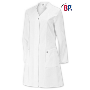 DAMENMANTEL 4866-130-21 WEISS 48 BP Med Coats, 100% BW, 205 g/m²