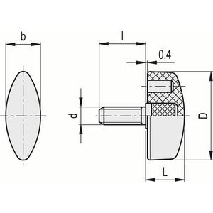 8472 - CHIAVETTA DI SERRAGGIO TECNOPOLIMERO PRIGIONIERO FILETTATO IN ACCIAIO ZINCATO CT.476/40 P-M10X20