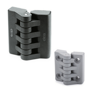 422352 - CERNIERA TECNOPOLIMERO BOCCOLE CON FORO FIL. E FORI PASSANTI CON SEDE PER VITI A TESTA CIL. CFA.97 B-M10-CH-10