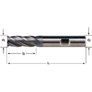 End Mill 4.00 mm DIN 6527L
