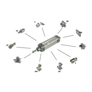 QA/8040/33 Zylinderbefestigung, UR VDMA