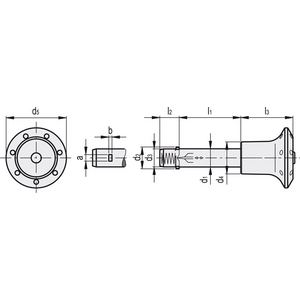 GN.38798-PERNO AUTOBLOCCANTE ACCIAIO INOX GN 114.3-6-25