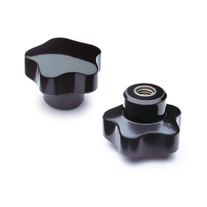 66476 - VOLANTINO DI SERRAGGIO A LOBI DUROPLASTO MAX PULIBILITA' BOCCOLA IN ACCIAIO INOX FORO FIL. VC.192/50-SST-M10