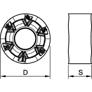 6065661-M200 RN12 ALUMIUM MILLING INSERT RNGJ1204M0FALP WN25PM