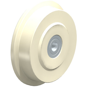 Promat Lenkrolle Rad- 100 Mm Tragfähigkeit 100 Kg Mit Anschraubplatte Gummi Gra
