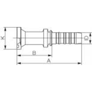 8GS12FLH GS Armatur GATES, B-Maß 55,5 mm