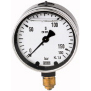 727 Glyzerinmanometer, Metallgehäuse, G 1/2 u, 0-10,0 bar, Ø 100