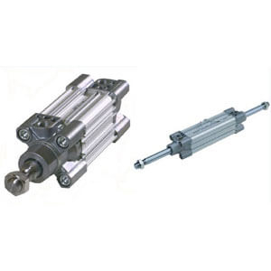 VERIN ISO PROFIL ALU D40 C160 MAGNETIQUE TIGE ET ECROU INOX