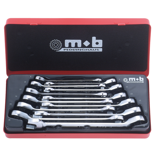 Box Coffret De 7 Cles Mixtes A Cliquet Mob Ref 9002000201 Orexad Brammer