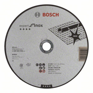 DISQUE 230X2.0 INOX PLAT