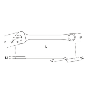 000450046-CHIAVE COMBINATA CURVE 46 45 46