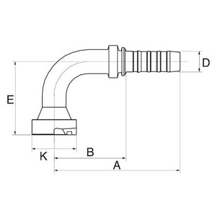 20GS20FLC90-077 GS Armatur GATES, B-Maß 94,9 mm