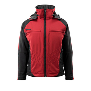 MASCOT SOFTSHELL JACKET DARMSTADT RED/BLACK SIZE L