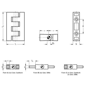 ELESA+GANTER STELVOET GN 43-80-M24-259-D0-W