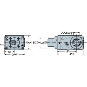 COROMANT AANGEDREVEN GEREEDSCHAPSHOUDER C6-DNI-BT85A-E