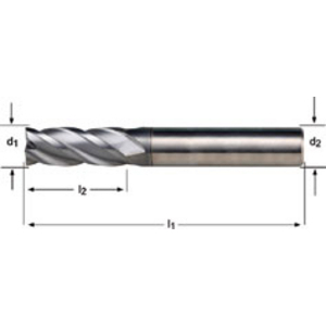 End Mill 4.00 mm DIN 6527L