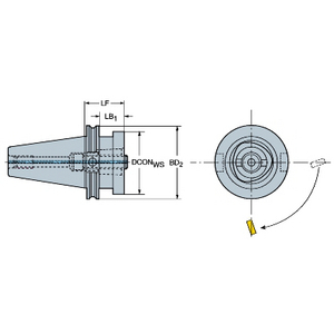 COROMANT ADAPTER BIG-PLUS CAT-V -CAPTO C5-A390.546-40 050
