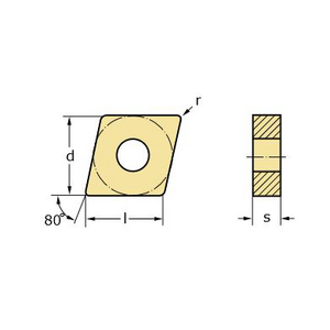 5016872-INSERTI TORNITURA FORMA NEGATIVA CNMG120408-NR4 WAM20