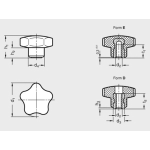 GN5337-60-M10-E Sterngriff Elesa