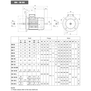 830720106-MOTORE IE1 0,37 KW BN 71B 4 230/400-50 IP55 CLF B5