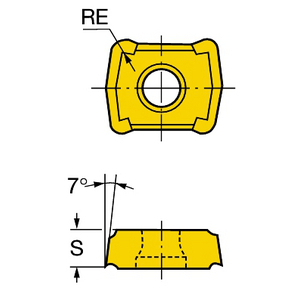 PLAQUETTE PERCAGE TMAX U LCMX 03 03 08-53 1020