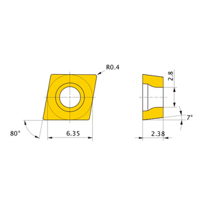 INSERTI CCMT09T304 UE6020