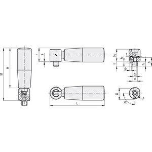 27601 - IMPUGNATURA RIBALTABILE DUROPLASTO IR.302/65