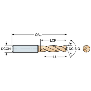FORET HP CORODRILL DELTA C R840-0610-30-A0A 1220