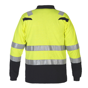 HYDROWEAR POLOSHIRT LM MARBELLA 043635 FLUO GE/ZWART MT S