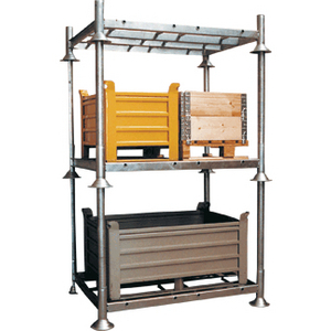 BASE P/STOCKAGE MODULABLE DOUBLE PLATEFORME 1240X1990 GALVA