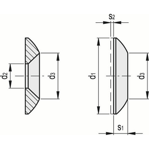 GN.31253-RNDELLA PER VITI ACCIAIO INOX RONDELLE PER VITI GN 185-20-NI