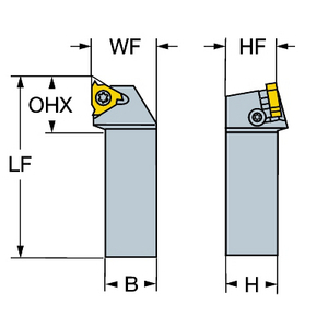 PORTE OUTIL FILETAGE TMAX U-LOCK 266RFG-2525-16