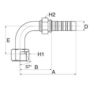 10GS10FJX90M GS Armatur GATES, B-Maß 57,0 mm