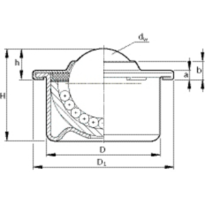 SFERA PORTANTE KU-N22-MFG * R0530-622-00