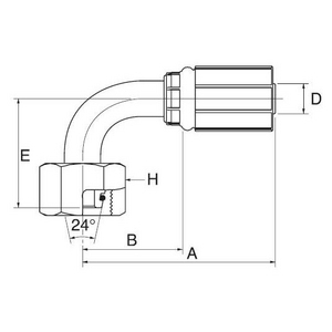EMBOUT 8G16FDHORX90
