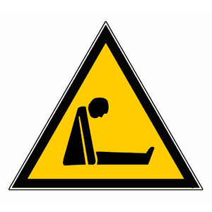 TRIANGLE 300MM DANGER D'ASPHYXIE