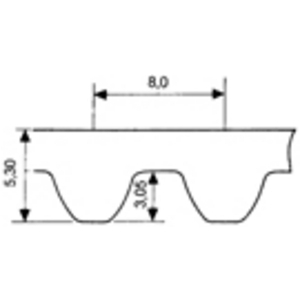 STD-1176-S8M-20 Zahnflachriemen Optibelt